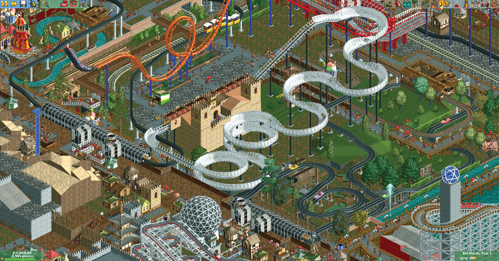 Roller Coaster Tycoon 2 Vs 3